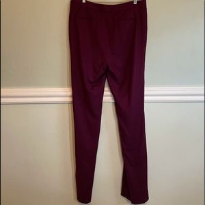 Per Se By Carlisle straight leg plum slacks